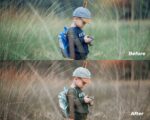 cinematic brown before and after lut look