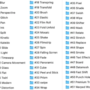 List of final cut pro transiton pack
